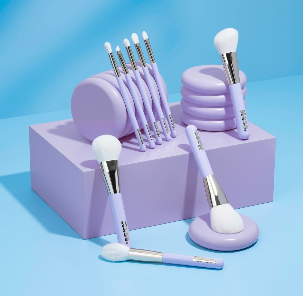 Amethyst 9-Piece Brush Set (with bag)